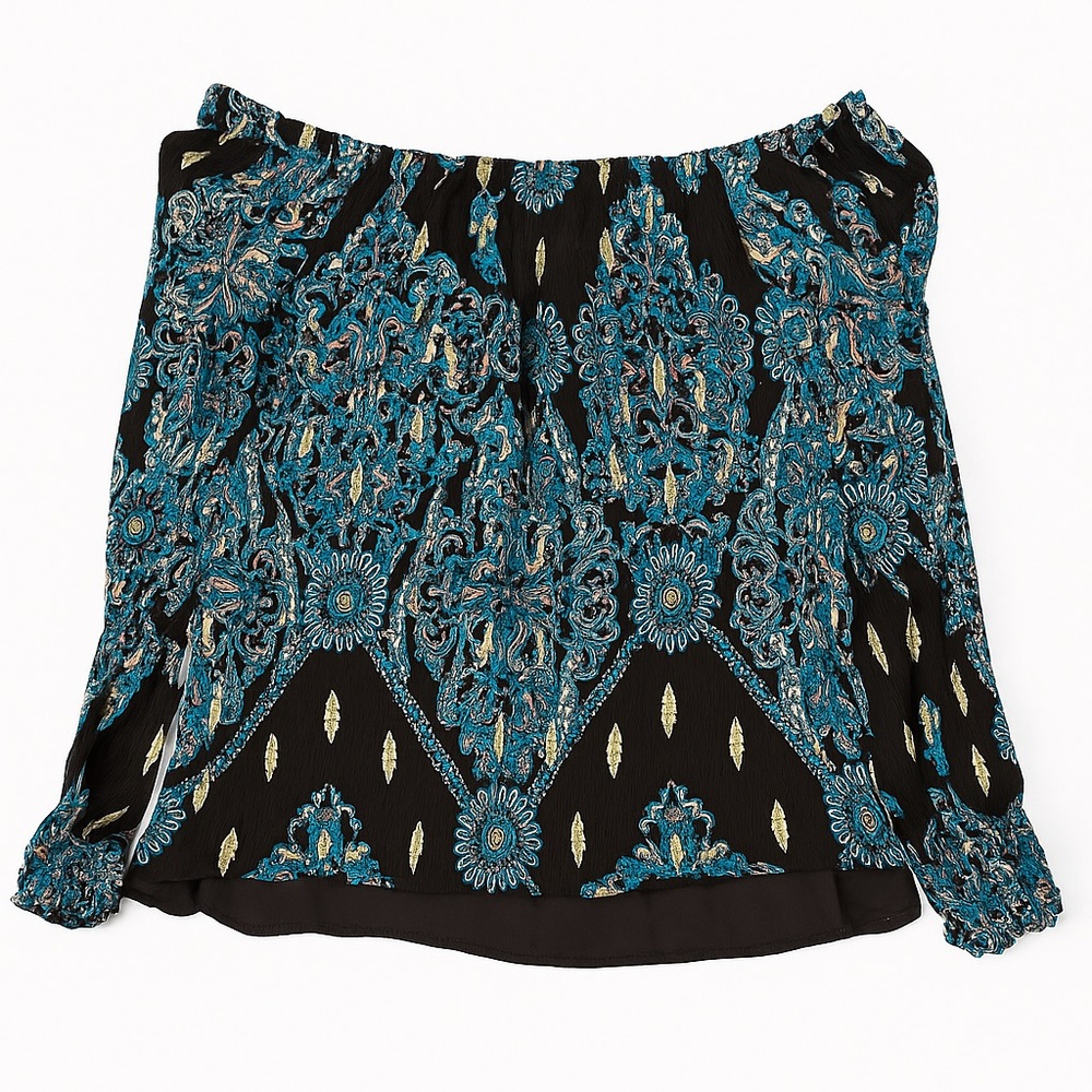 🌸 WHBM Boho Vibes – Perfect Off-Shoulder Blouse 🌸 Size S - Picture 2 of 8